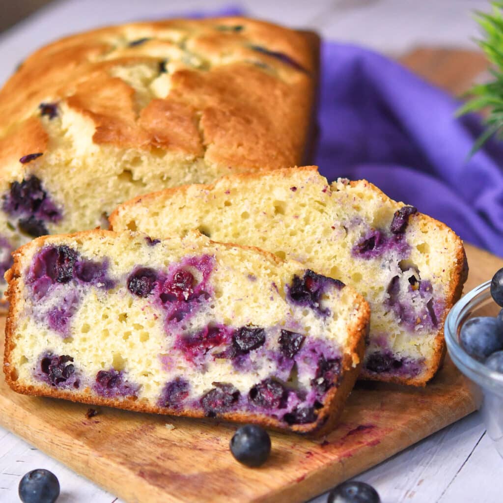 Fresh Blueberry Loaf Quick Bread