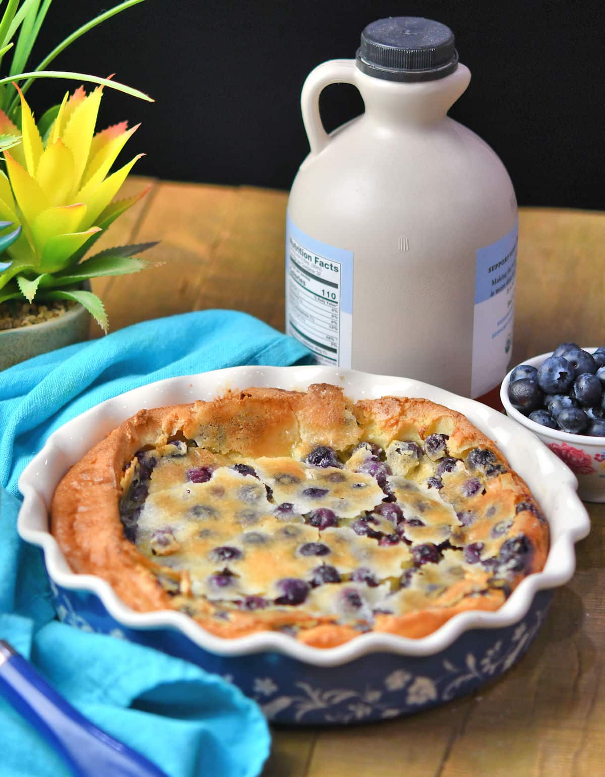 Blueberry Clafoutis Easy Baked Custard by Christian Guzman for 24Bite