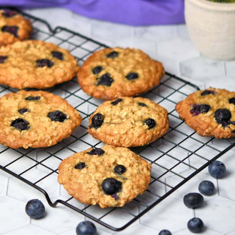 Blueberry Oatmeal Cookies Fresh or Frozen Blueberries